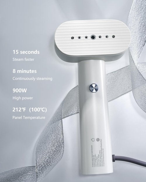 G6 Portable Travel Steamer - Lightweight 0.7lbs, 10 Minutes Continuous Steam, 900W Iron for Clothes
