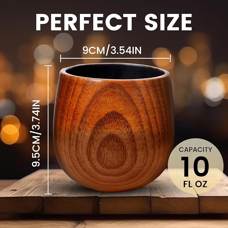 Charred Oak Whiskey Glasses 2-Pack – 10 oz Tumbler Set for Old Fashioned & Bourbon