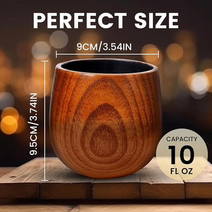 Charred Oak Whiskey Glasses 2-Pack – 10 oz Tumbler Set for Old Fashioned & Bourbon