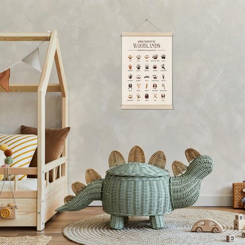 Doi-Lanee Woodland Tracks Poster Hanger Frame - Jungle Nursery Decor & Forest Wall Art