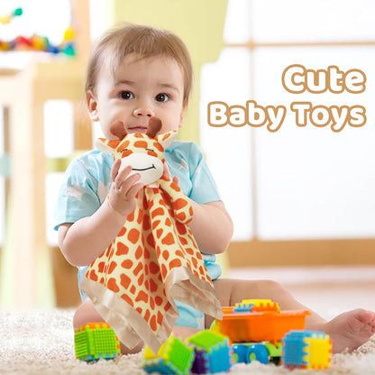 Pro Goleem Giraffe Lovey - Soft Security Blanket & Snuggle Toy for Infants | 16-Inch Unisex Baby Gift