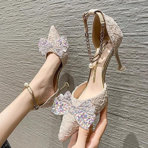 KOOBOOK Sparkly Rhinestone Bow Shoe Clips - Fashionable Shoe Decorations (2 Pcs)