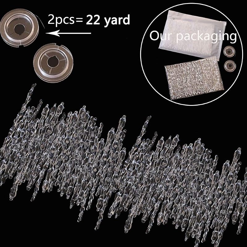 50 Pcs Clear Acrylic Icicle Ornaments Set for Christmas Tree Decoration - 5.25 in