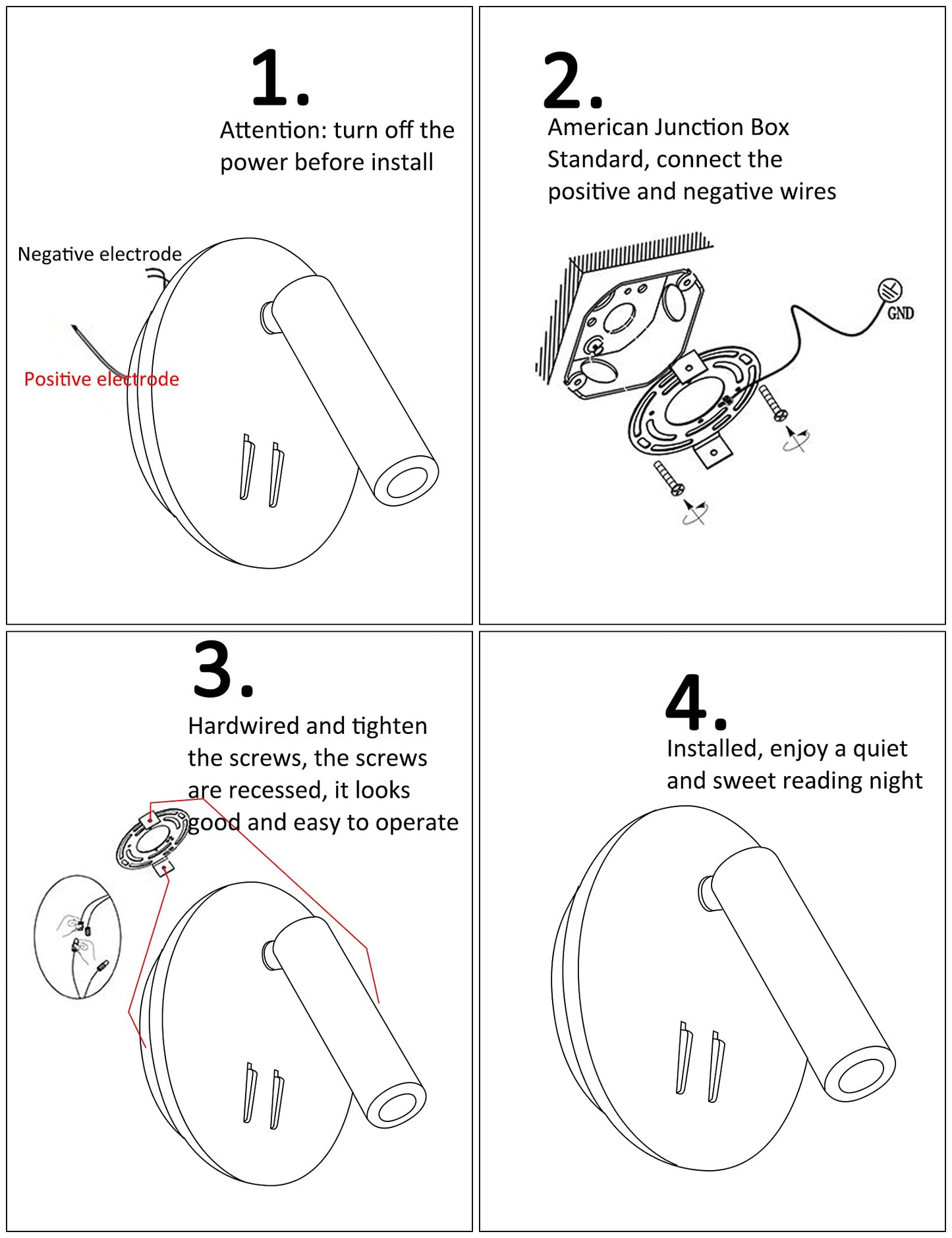 Wall Mount Reading Light for Bed, Backlight Night Wall Lamp, Hardwired Sconce with Switch, Adjustable Wall Sconce Surface Mount Book Reading Lamp,LED Wall Lighting for Bedroom Bedside Lamps (Bronze)