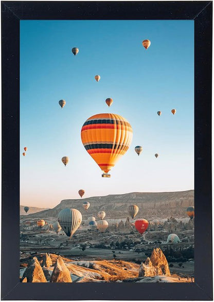JCJMY 6x9 Picture Frame - Versatile Black Wall & Tabletop Display for 6x9 Photos