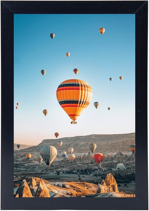 JCJMY 6x9 Picture Frame - Versatile Black Wall & Tabletop Display for 6x9 Photos