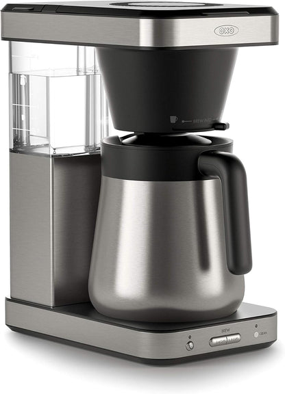 OXO Brew 8-Cup Coffee Maker - SCA Certified Thermal Stainless Steel | Single-Serve & Carafe