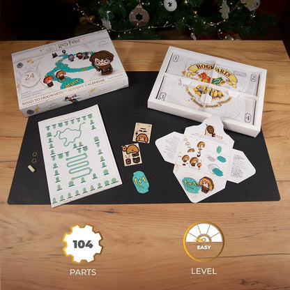 UGEARS Harry Potter Advent Calendar 2025 - 3D Wooden Puzzles with 16 Figurines & 24 Secret Envelopes