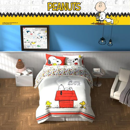 Franco Peanuts Charlie Brown & Snoopy Classic Pals Super Soft Comforter and Sheet Set, 5 Piece Full Size, (Official Licensed Product) Collectibles
