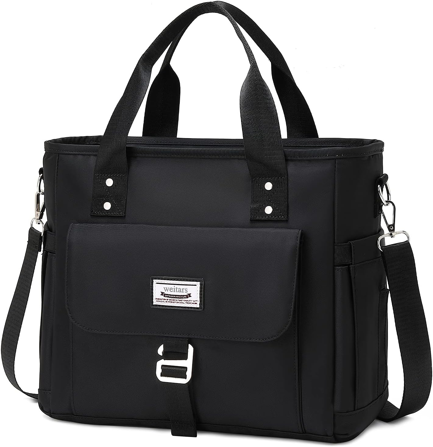 Weitars Insulated Lunch Bag - Leak-Proof Extra Large Tote with Removable Shoulder Strap & Side Pockets