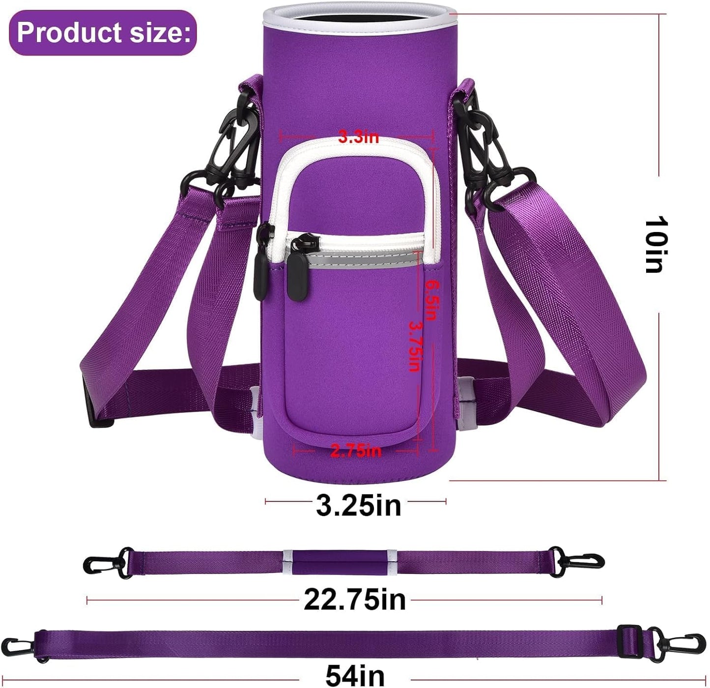 SAIKA Personal Blender Bag - Portable Carrying Case for Ninja Blast Max BC251/BC151 | Reflective Strip, Shoulder Strap, Purple