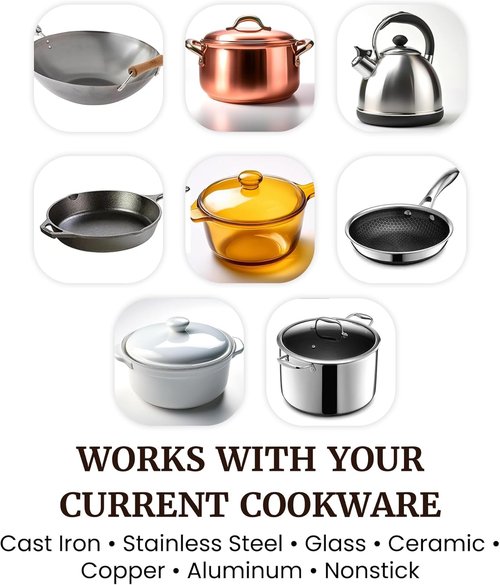 Elite Gourmet Electric Burner - 1000W Cast Iron Hot Plate with 7 Heat Settings | Portable Cooktop for RVs, Dorms & Small Kitchens