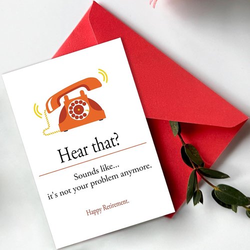 Funny Retirement Gifts for Women Men, Humor Retirement Leaving Card for Him Her Retired Friends Boss Teachers Nurses Dad Mom