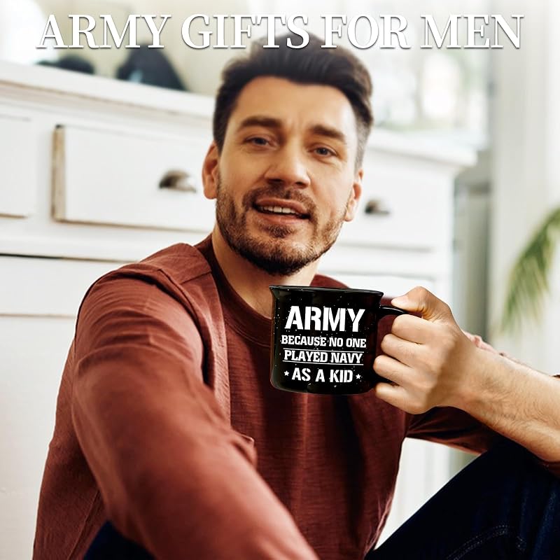 Army Gifts for Men 15 Oz Coffee Mug - This Variation: Black