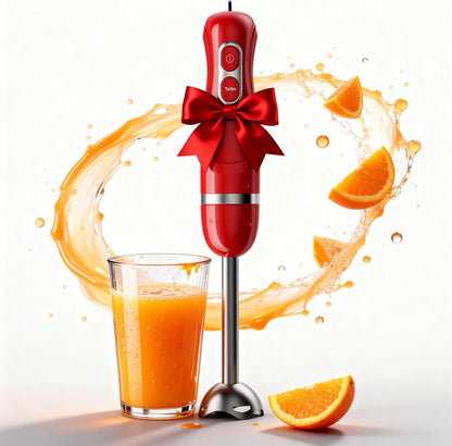 Skiennix Immersion Blender - Handheld Electric Stick Mixer with Stainless Steel Blades | 2 Speed for Smoothies, Soups, and Purees