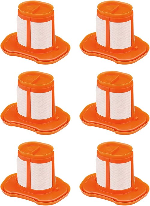 HHVKF10 Filter - Washable Replacement for BLACK+DECKER Handheld Vacuums | 6-Pack Compatible with Multiple Models