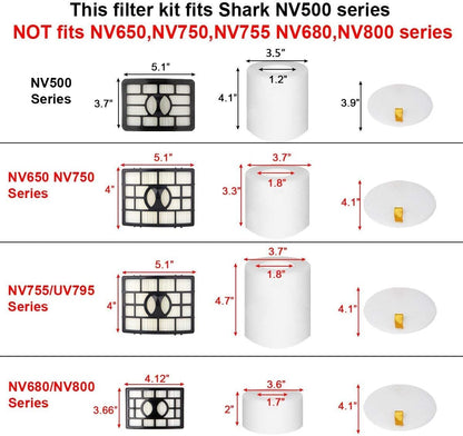 Shark | HEPA Filter & Foam Filter Kit - 2-Pack for Rotator Pro Lift-Away NV500 Series