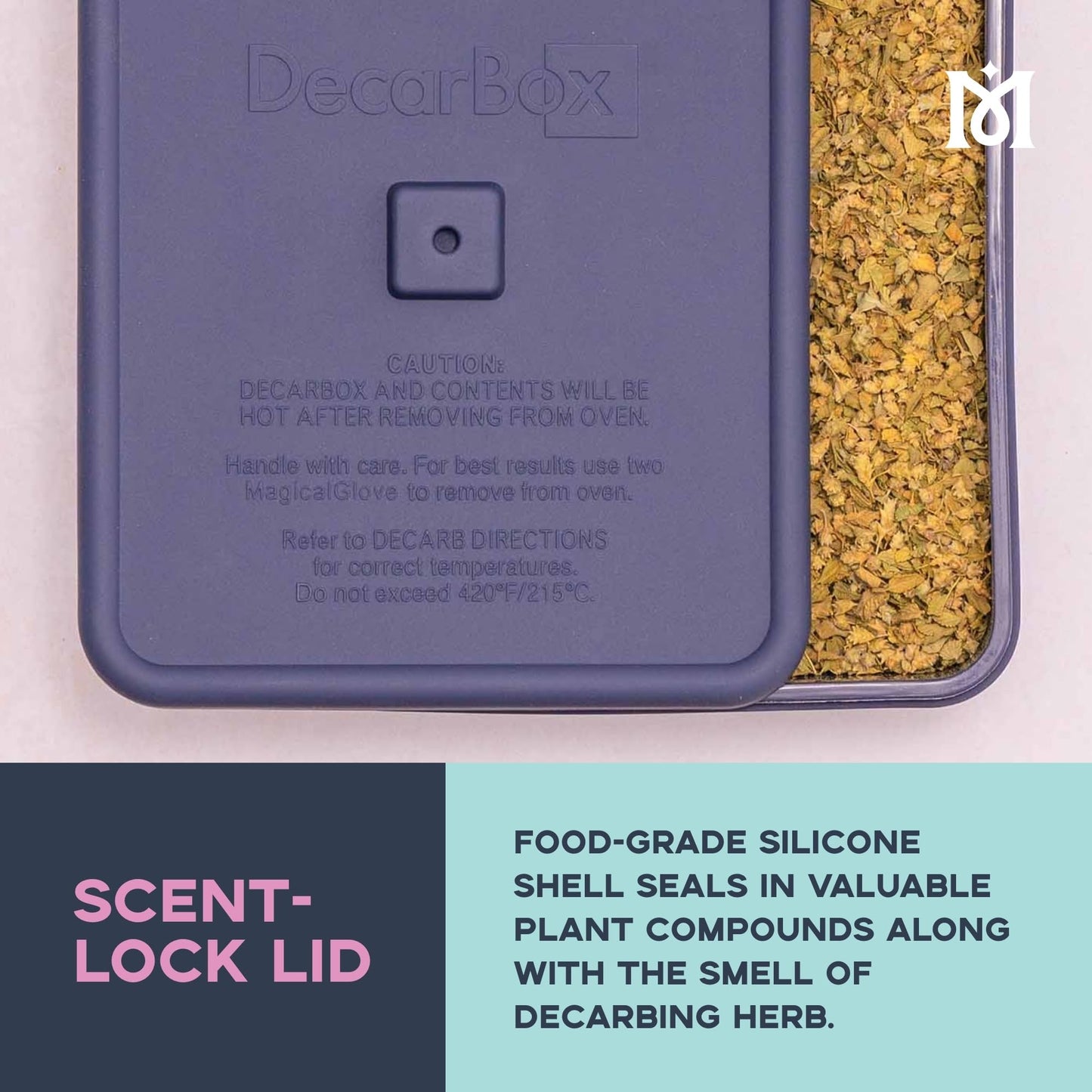 Magical Butter DecarBox Thermometer Combo Pack - Food-Grade Silicone Decarboxylator Box with Digital Thermometer - Durable & Oven-Safe Baking Box - Digital Display Thermometer for Temperature Control