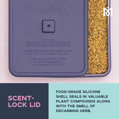 Magical Butter DecarBox Thermometer Combo Pack - Food-Grade Silicone Decarboxylator Box with Digital Thermometer - Durable & Oven-Safe Baking Box - Digital Display Thermometer for Temperature Control