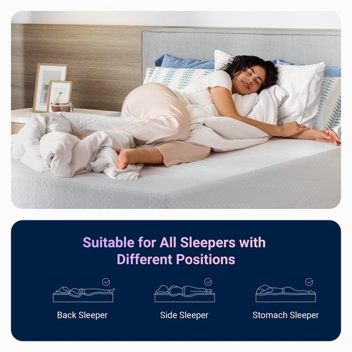 Avenco Queen Mattress, 12 Inch Queen Size Mattresses with Gel Memory Foam for Cool Night & Pressure Relief, Bed Mattress in a Box Medium Plush Feel Colchones with Motion Isolating