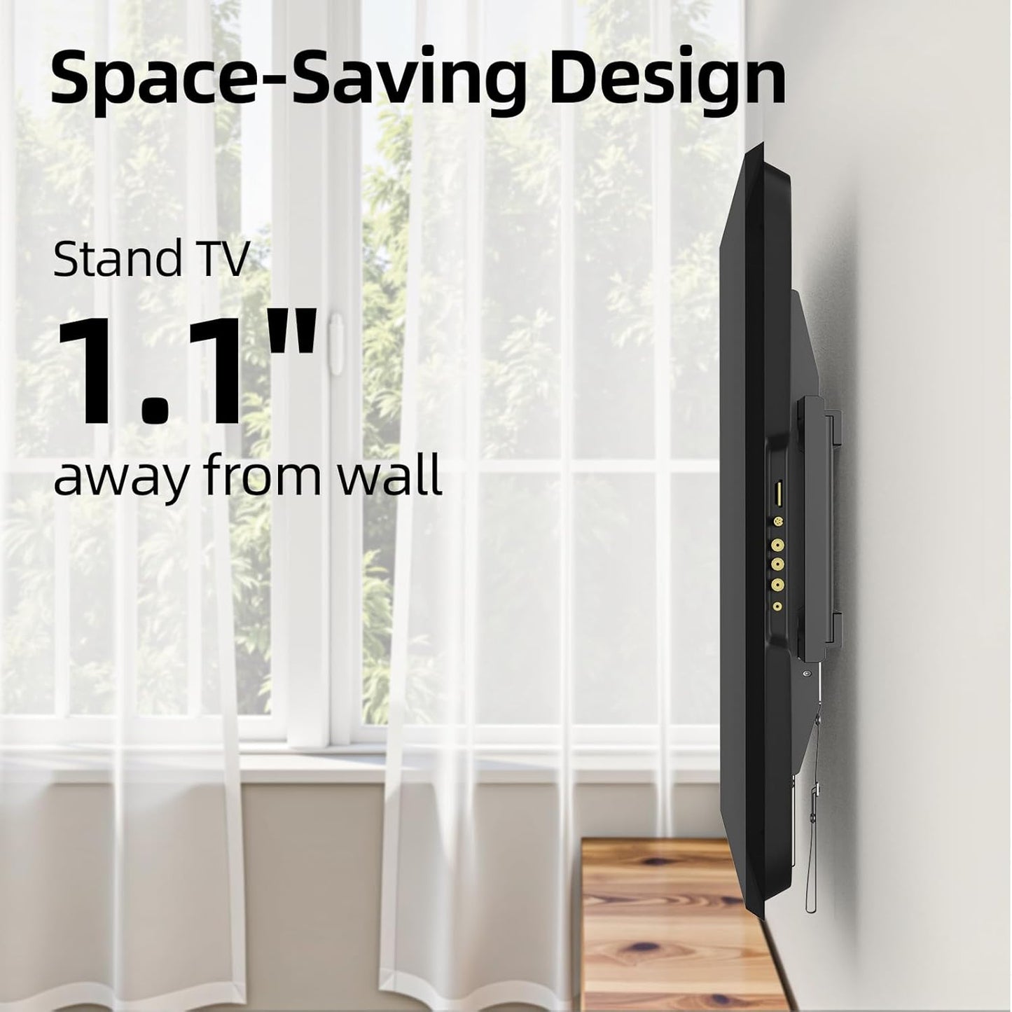 USX MOUNT TV Wall Mount - Low Profile Design for 42-95 Inch Flat Screen TVs | Max VESA 600x400mm, Holds 132 lbs