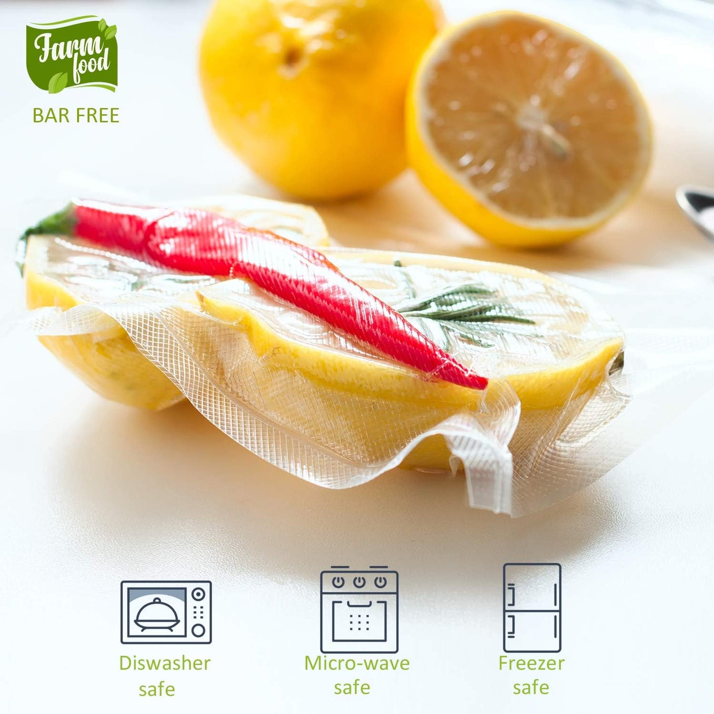 Potane Vacuum Sealer Bags - 6 Pack Heavy-Duty, Smell-Proof & Puncture-Resistant | 11"x20' & 8"x20' Sizes