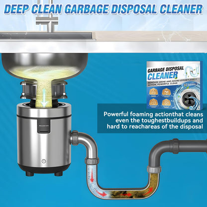 Yeardera Garbage Disposal Cleaner and Deodorizer Tablets - 50 Count (1-Year Supply), Powerful Foaming Sink Cleaner, Quickly Eliminates Odors, Natural Drain Odor Eliminator for Kitchen Disposal Care