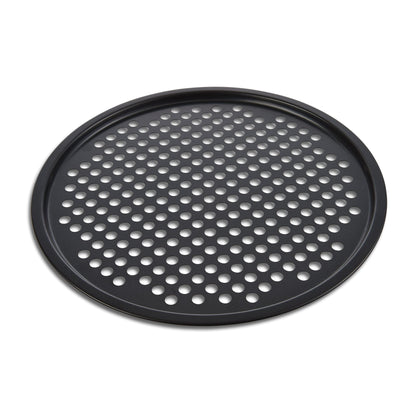 Fantes Perforated Crispy Pizza Pan, Non-Stick Carbon Steel, PFOA Free, 12-Inches, The Italian Market Original since 1906