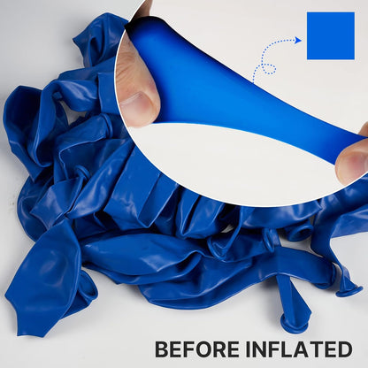 PartyWoo Royal Blue Balloons - 140-Piece Arch Kit for Baby Shower & Graduation | Various Sizes 5-12 Inch