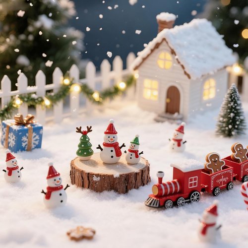 Fake Snow Blanket - Thickened 3 x 8 Ft Christmas Blanket for Holiday Decor & Party Backdrop