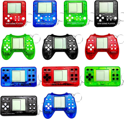 Skiennix 12 Pcs Video Game Party Favors - Mini Gamer Keychains for Birthday & Classroom Prizes