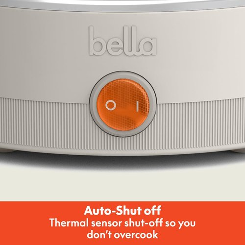 Bella Electric Egg Cooker - 7 Egg Capacity for Poached, Scrambled, Hard & Soft Boiled Eggs | Auto Shutoff, 360 Watt