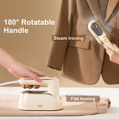 Skiennix Travel Steamer - Portable 1200W Garment Iron with 150ml Water Tank | Compact & Foldable Wrinkle Remover