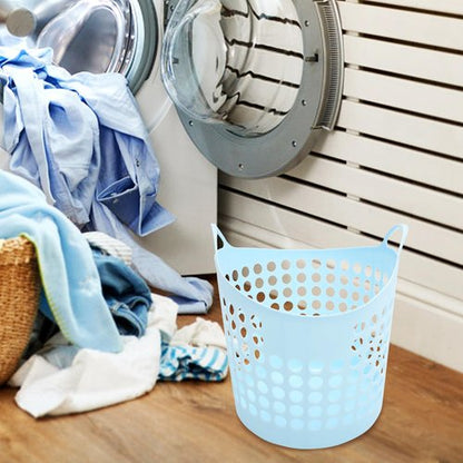 BESTOYARD Laundry Basket with Handles 13.38X12.99X10.23 Inch Plastic Dirty Clothes Storage Bin for Home Bedroom Bathroom Organization
