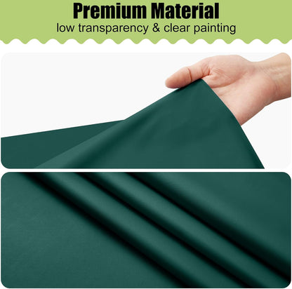 Smiry Disposable Tablecloth - Waterproof Plastic Rectangle Covers | 54 x 108 Inch - 3 Pack in Green for Parties & Events