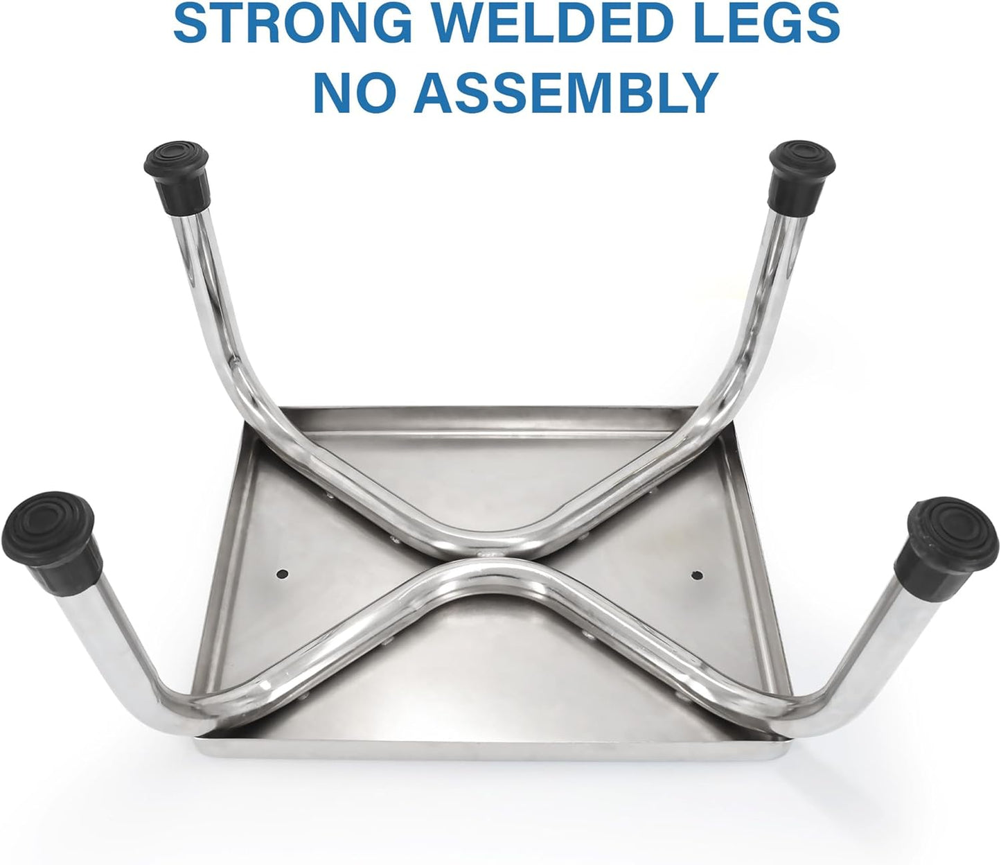 Vaunn Medical Foot Step Stool - Heavy-Duty 350lbs Capacity | Welded Steel Legs & Anti-Skid Rubber Platform