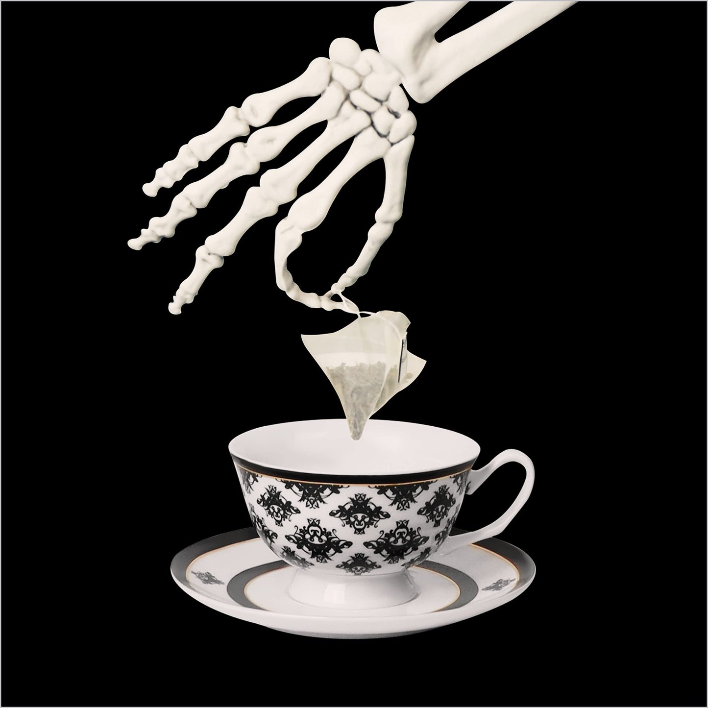 You've Been Poisoned Tea Cup and Saucer Set - Witchy Gifts, Goth Gifts For Women, Spooky - Funny Gifts For Women, Female Friend Gift Ideas, Funny Mug