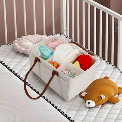 Skiennix Baby Diaper Caddy - Stylish Car Organizer & Nursery Storage Bin | Essential Baby Shower Gift