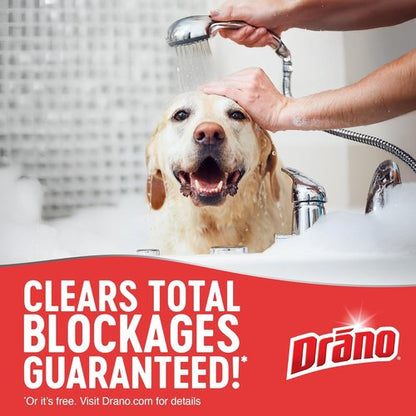 Drano Max Gel Drain Clog Remover - Fast-Acting Cleaner for Hair, Grease & Food Blockages | 32 Oz