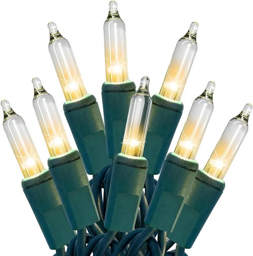 HISHINY Christmas Lights - 100 Count Clear String Lights for Indoor/Outdoor Decor | UL Certified, 21 Feet