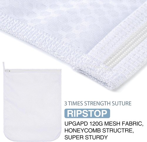 Durable Honeycomb Mesh Laundry Bags by [Brand Name] - 3 Pcs for Delicates | 16" x 19" Size
