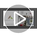 Evergreen Trees Wall Art Canvas 23x16 with Gold Float Frame - Holiday Decor