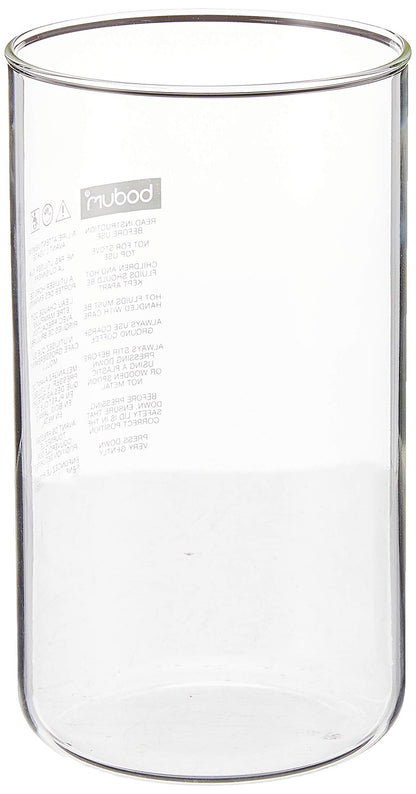 Bodum Chambord Locking Lid French Press Spoutless Spare Carafe, 34 Oz, Clear