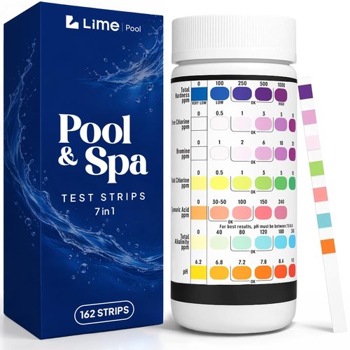 7-Way Hot Tub Test Strips by [Brand Name] - 162 Pcs for Accurate Spa & Pool Readings in 15 Seconds