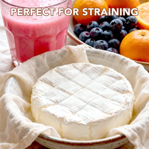 10 PCS Cheesecloth by [Brand Name] - 20x20 Inch, 100% Unbleached Cotton for Straining & Cheese Making