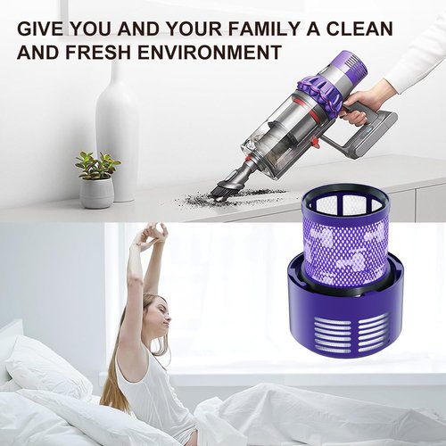 Dyson Vacuum Filter Replacement Parts - Compatible with V10 Series | 4-Pack for Enhanced Cleaning
