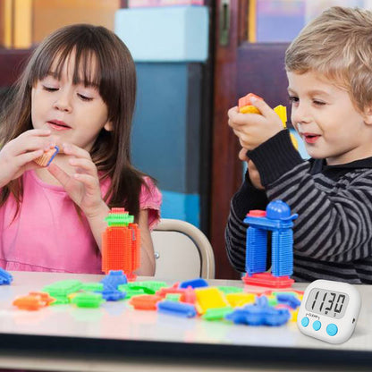 Classroom Timers for Teachers Kids Large Magnetic Digital Timer 2 Pack Blue White