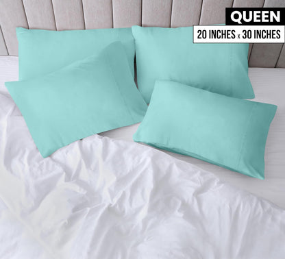 Utopia Bedding Queen Pillow Cases - Soft Brushed Microfiber - 12 Pack, Spa Blue - Fade Resistant 20 x 30 Inches