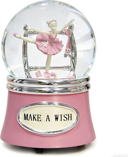 Skiennix Ballerina Snow Globe - Rotating Musical Dance Box | 100MM Plays Fur Elise - Perfect Gift for Dancers