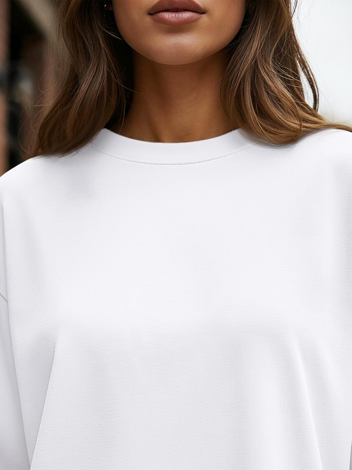 Trendy Queen Oversized Long Sleeve T-Shirt - Casual Spring & Fall Basic Tee for Women